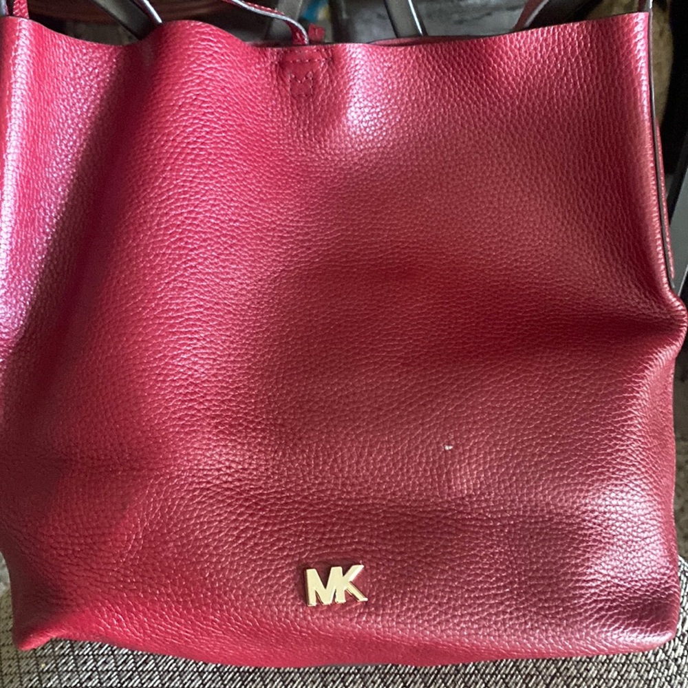 MK burgundy shoulder bag